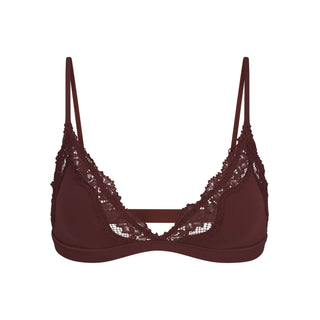 FITS EVERYBODY LACE TRIANGLE BRALETTE | COCOA