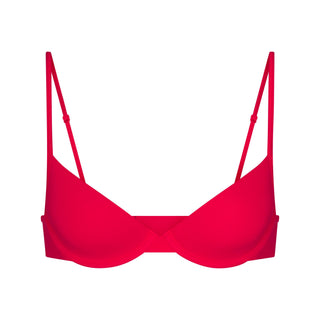 EVERYDAY COTTON UNLINED DEMI BRA | CARMINE