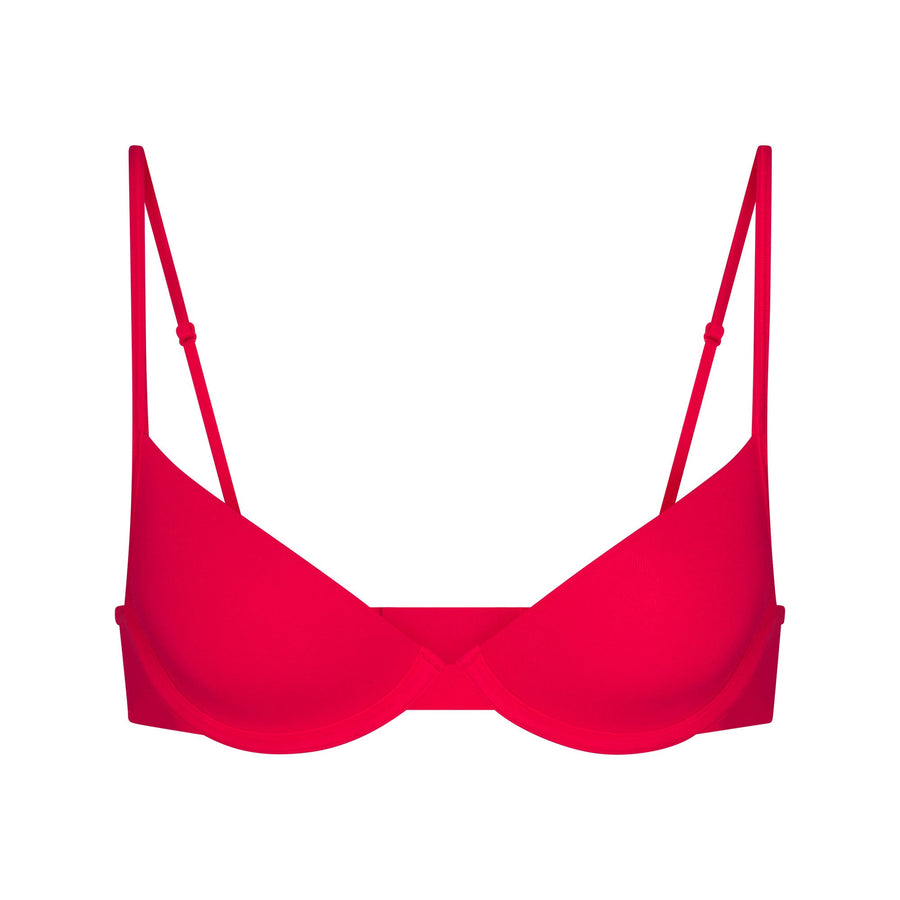 EVERYDAY COTTON UNLINED DEMI BRA | CARMINE