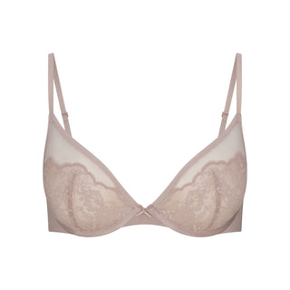 SKIMS LACE UNLINED DEMI BRA | FAWN