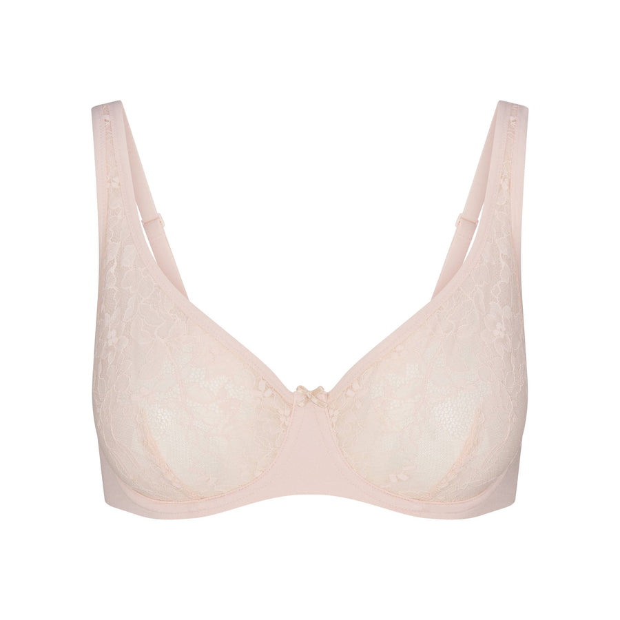 SKIMS LACE UNLINED MINIMIZER BRA | PRIMROSE