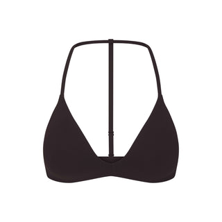 NikeSKIMS STUDIO STRETCH T-BACK TRIANGLE BRA | DARK ROAST