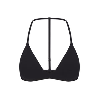 NikeSKIMS STUDIO STRETCH T-BACK TRIANGLE BRA | OBSIDIAN