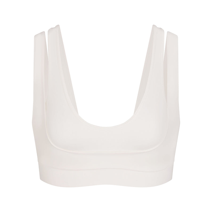 NikeSKIMS MATTE DOUBLE STRAP SCOOP BRA | IVORY