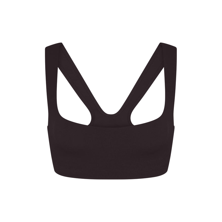 NikeSKIMS STUDIO STRETCH RACER BACK BRA | DARK ROAST