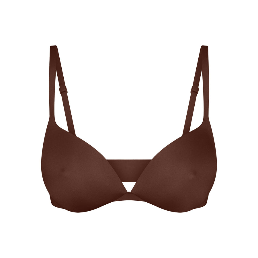 SKIMS ULTIMATE NIPPLE WIRELESS PUSH-UP BRA | COCOA