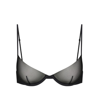 INVISIBLE PLUNGE BRA | OBSIDIAN