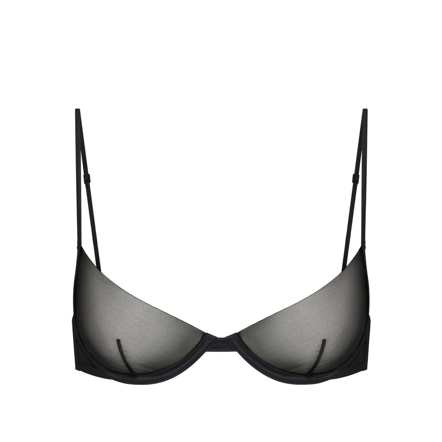 INVISIBLE PLUNGE BRA | OBSIDIAN