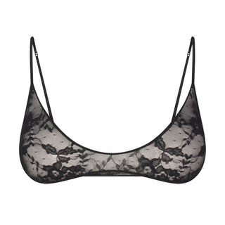 STRETCH LACE SKIMPY SCOOP BRALETTE | SOOT