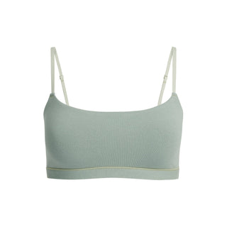 COTTON JERSEY SCOOP BRALETTE | MINERAL