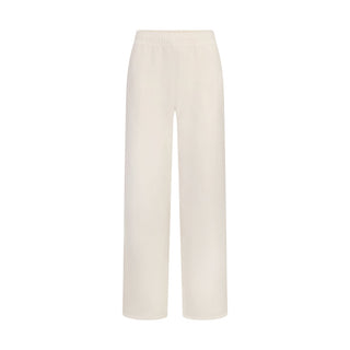 FRENCH TERRY STRAIGHT LEG PANT | ECRU