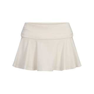 COTTON JERSEY FOLDOVER MINI SKORT | MARBLE