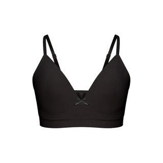 COTTON SEAMLESS JUNIORS TRAINING BRA 2-PACK | LIGHT HEATHER GREY AND SOOT