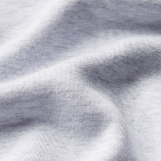 COTTON FLEECE LOGO CLASSIC CREWNECK | PLAID ARCHED LOGO PATCH
