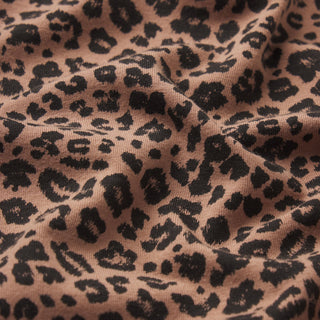 COTTON JERSEY FOLDOVER MINI SKORT | SIENNA NATURAL LEOPARD