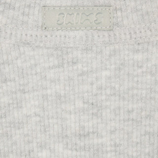 COTTON RIB SCOOP NECK TANK | LIGHT HEATHER GREY