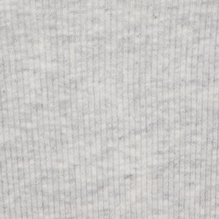 COTTON RIB T-SHIRT | LIGHT HEATHER GREY
