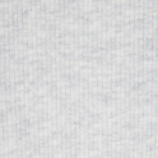 COTTON RIB LONG SLEEVE T-SHIRT | LIGHT HEATHER GREY