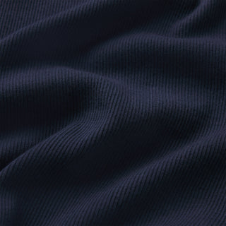 COTTON RIB T-SHIRT | NAVY