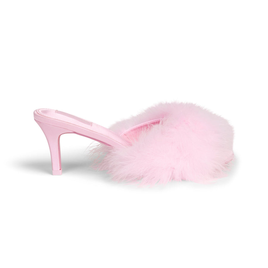 FEATHER KITTEN HEEL | CHERRY BLOSSOM