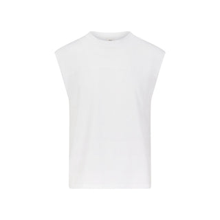 HEAVYWEIGHT COTTON MENS CROPPED MUSCLE TANK | CHALK