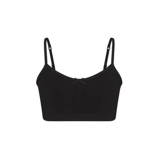 COTTON SEAMLESS JUNIORS BRALETTE 2-PACK | LIGHT HEATHER GREY AND SOOT