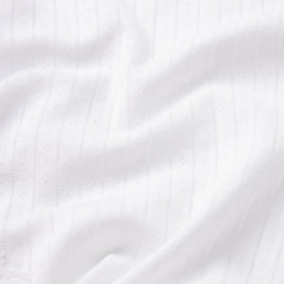 LIGHTWEIGHT COTTON POINTELLE LACE BRIEF | SNOW