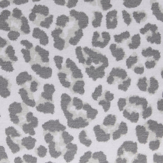 LIGHTWEIGHT COTTON LOGO PICOT HIPSTER | SNOW LEOPARD PRINT