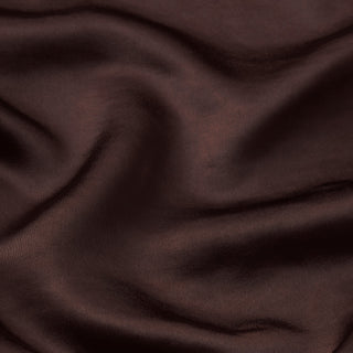 LIGHTWEIGHT SATIN OVERSIZED SHIRT | ESPRESSO