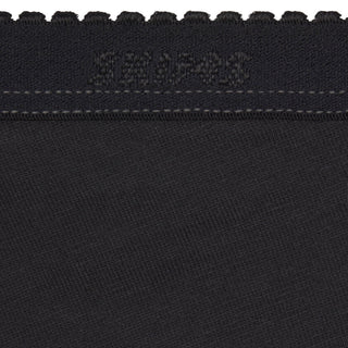 LIGHTWEIGHT COTTON LOGO PICOT STRING BIKINI | SOOT