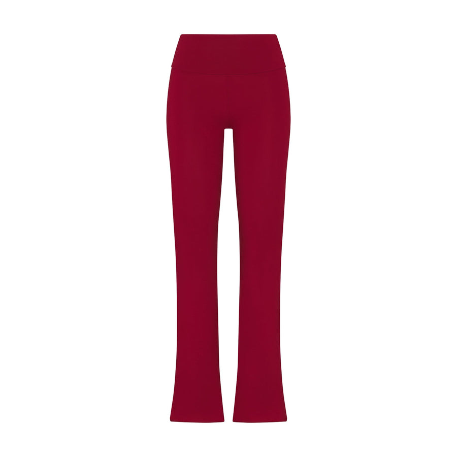 COTTON JERSEY FOLDOVER PANT | BRICK