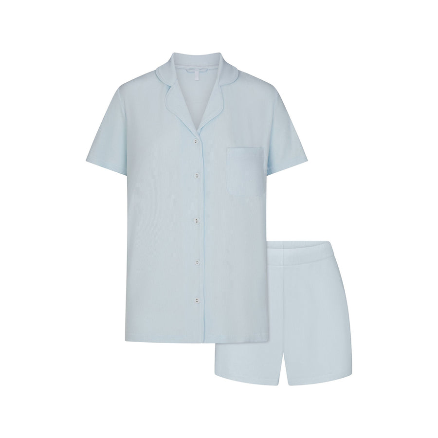 SOFT LOUNGE SHORT SLEEP SET | BABY BLUE