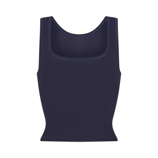 COTTON RIB TANK | NAVY