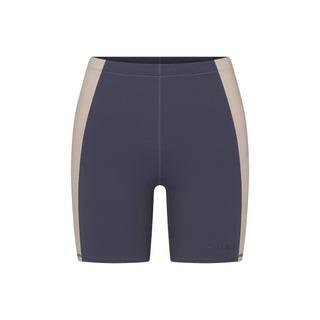 NikeSKIMS MATTE SHINE MIX 5" BIKER SHORT | DEEP ROYAL AND STONE