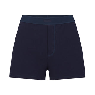 COTTON RIB LOOSE BOXER | NAVY