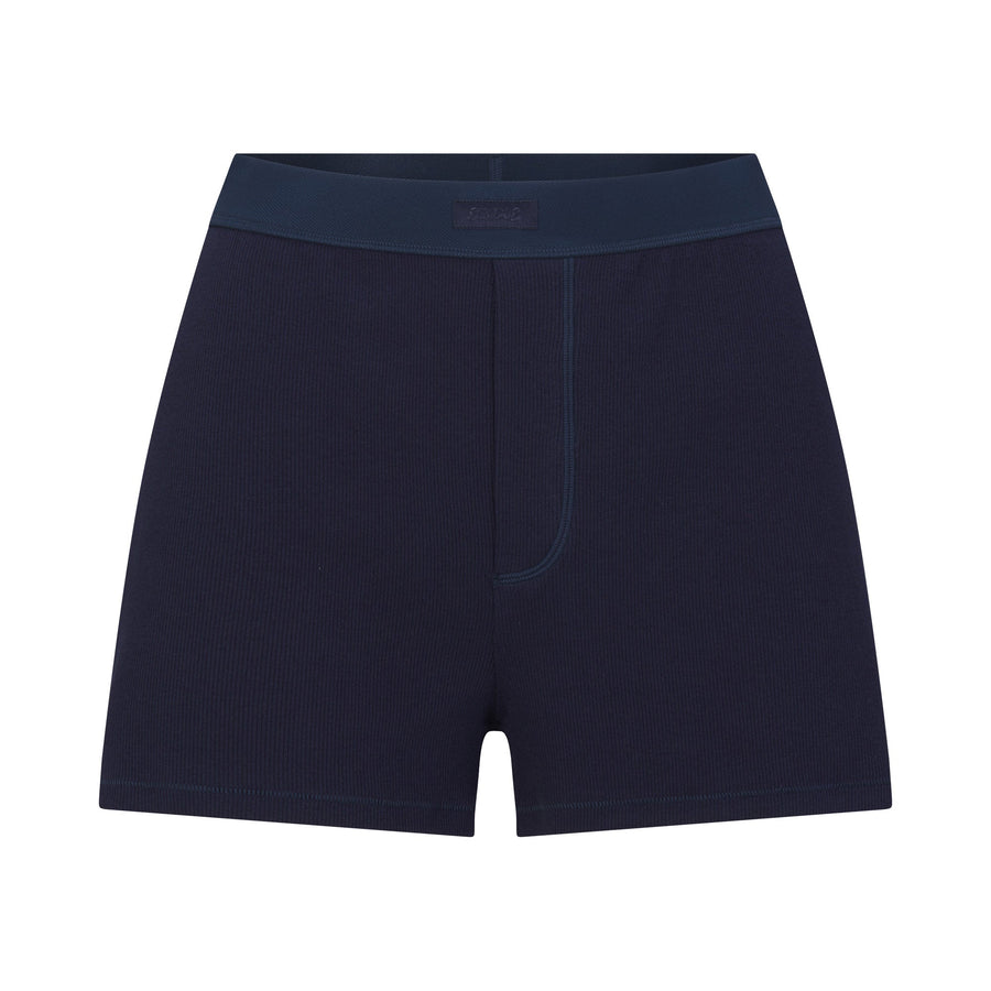 COTTON RIB LOOSE BOXER | NAVY