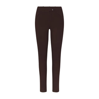 THE ESSENTIAL COLLECTION ZIP FRONT LEGGING | ESPRESSO