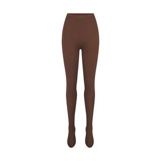 NikeSKIMS MATTE FOOTSIE GRIP LEGGING | DARK SEPIA