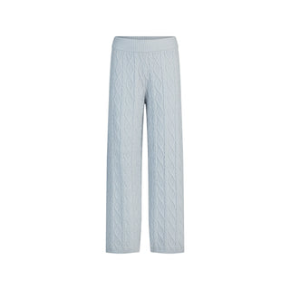 SWEATER KNITS CABLE KNIT STRAIGHT LEG PANT | ZEN BLUE