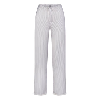 WOVEN SHINE LACE PANT | SILVER TRIPLE PINSTRIPE