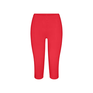 SMOOTH LAYERS HIGH-WAISTED CAPRI | CARMINE