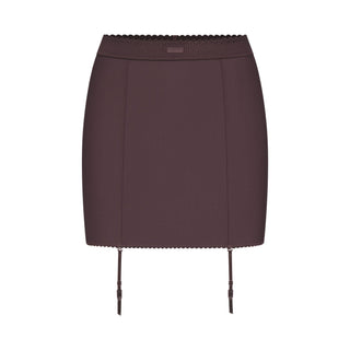 SKIMS BODY MINI GARTER SKIRT | RAISIN