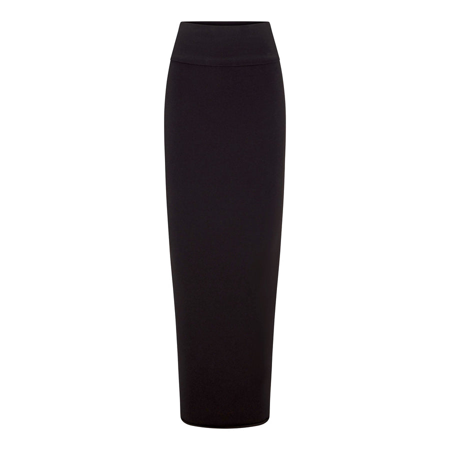 COTTON JERSEY FOLDOVER SKIRT | SOOT