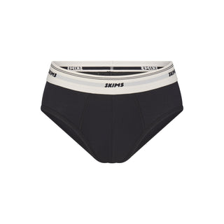 SKIMS COTTON RIB MENS BRIEF | ONYX