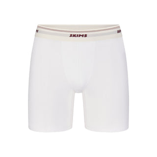 SKIMS COTTON RIB MENS 5" BOXER BRIEF | CHALK