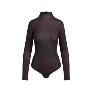 SHEER MODAL LONG SLEEVE TURTLENECK BODYSUIT | PHOENIX