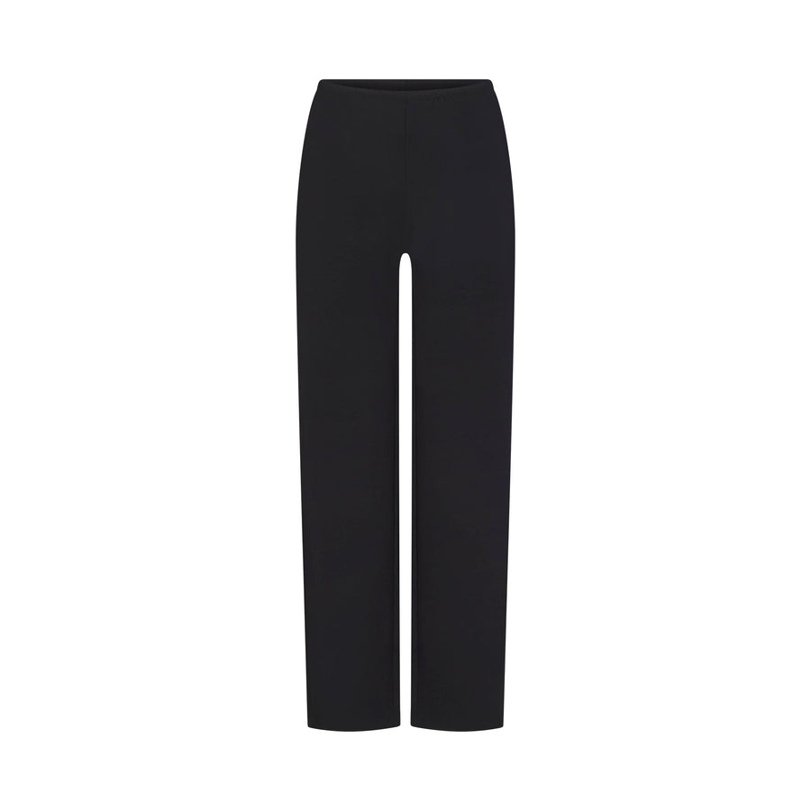 HEAVYWEIGHT CREPE STRAIGHT LEG PANT | OBSIDIAN