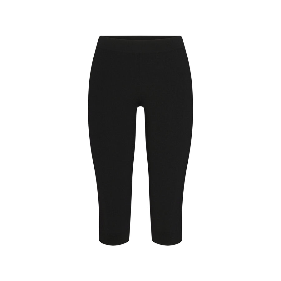 REFINED KNIT CAPRI | OBSIDIAN