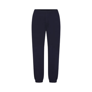 DRAPEY FRENCH TERRY CROPPED JOGGER | NAVY