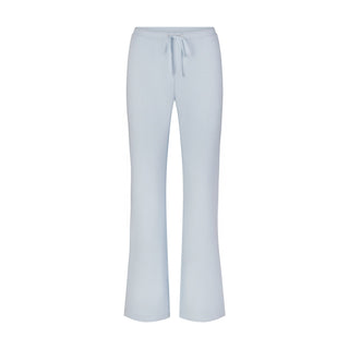 DRAPEY FRENCH TERRY STRAIGHT LEG PANT | POWDER BLUE